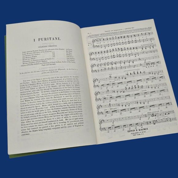 Kalmus Vocal Scores: Bellini - I Puritani Di Scozia, An Opera in Three Acts 6774 - Picture 7 of 16